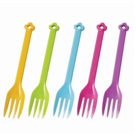 Torne P-3573 Flower Forks, 5.9 inches (15 cm), Pack of 8