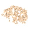 200Pcs Wooden Spools 0.55in 0.51in Unfinished Polished Wood Smoothing Wooden