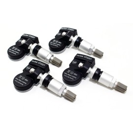 Set of 4 Veritek VPS001 TPMS 433mhz Tire Pressure Monitor Sensors for Honda Acura OE Part # 42753-T6N-A01 42753-TG7-A51 w/Silver Aluminum Valve Stems