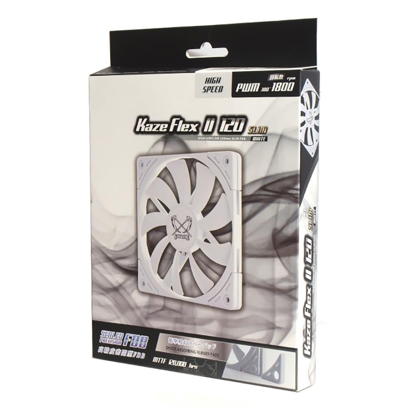 SCYTHE 120mm Kaze Flex II Slim 1800RPM Fan - Computer