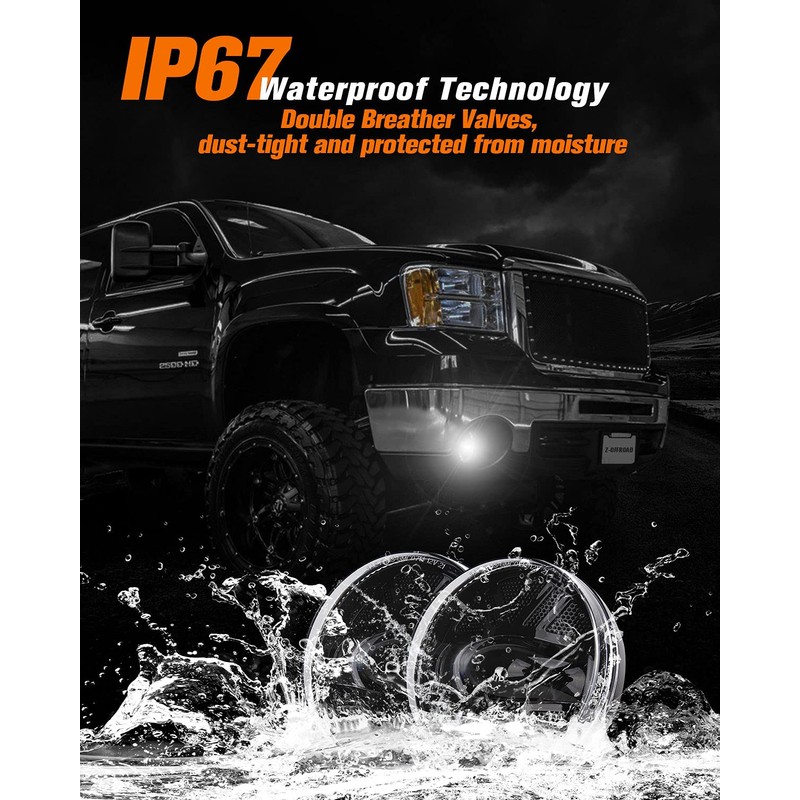 Z-OFFROAD Upgrade LED Fog Lights Compatible with GMC Sierra 1500