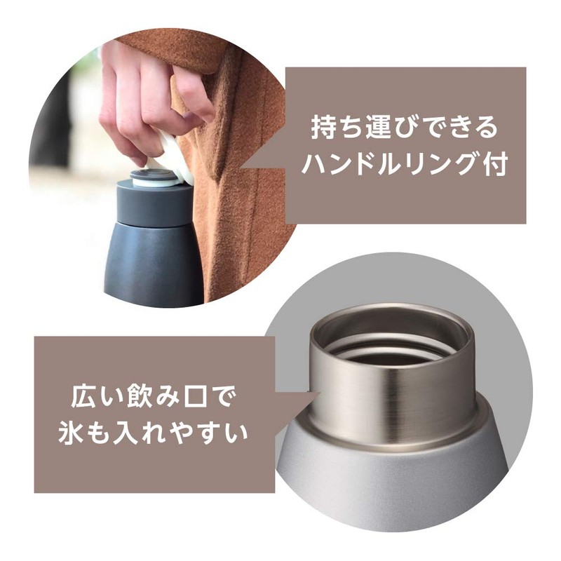 Doshisha OZFF420BK Furufuru Bottle, 14.2 fl oz (420 ml), ON℃ZONE