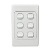Contech CLSOL 6 Gang 2 Way Push Button Light Switch