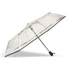 Isotoner Ladies Heavy Duty Transparent Manual Open/Close Umbrella PVC Black