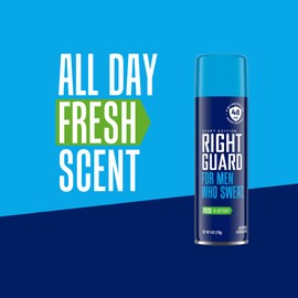Right Guard Sport Fresh Scent Antiperspirant & Deodorant Spray - 4-in-1 Protection Spray Deodorant For Men, Blocks Sweat, 48-Hour Odor Protection, Quick-Drying, & Long-Lasting, 6oz (3 Pack)