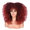 ISAMY Parrucca lunga e riccia per donne di colore, con