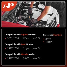 A-Premium Iridium Platinum Bujías compatibles con Ford Ranger 1997-2000 y Jaguar X-Type XType 2002-2005 y Mazda B4000 1997-2000, 2.5L 4.0L, paquete de 6