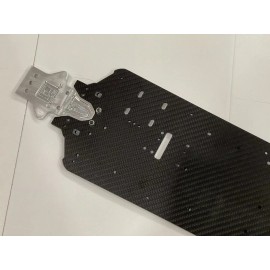Traxxas Sledge Carbon Fiber Chassis with 7075 Aluminum Front Bulkhead for 1/8 Traxxas Sledge