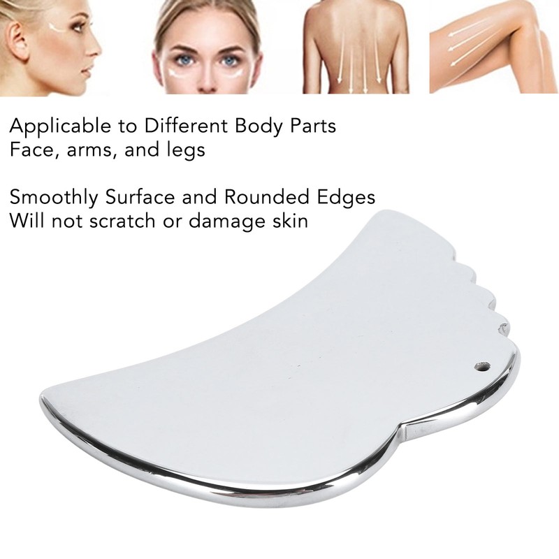 Wing Shaped Terahertz Stone Gua Sha Facial Tool for SPA