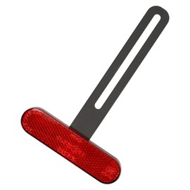 Universal Motorcycle Number Plate Reflector with Holder - E-Approved, Easy Mount Accessory for Enhanced Road Safety