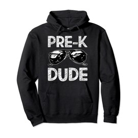Pre-K Dude Sunglasses Back To School Tshirt For Boys Kids Pullover Hoodie