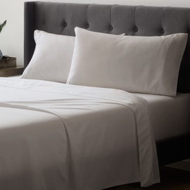 Lucid Microfiber Wrinkle and Stain Resistant Sheet Set with a Deep Pocket Design in a Super Soft Brushed Finish