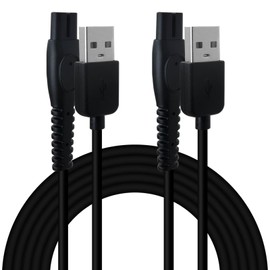 Gxcdizx New 2-Pack 5V Charger Cord for Phillips oneblade 360 face Series 2400 X3001/90, 2600 X3052/91, 3600 S3243/91, 3900 S3341, 7200 S7887, 3000 5000 7000 trimmer razor shaver