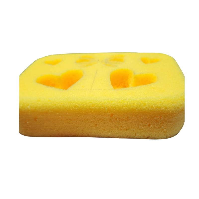 Hearts and Bow Butter Sponge Design 7.5x5.5x2 in. ASMR Squeeze