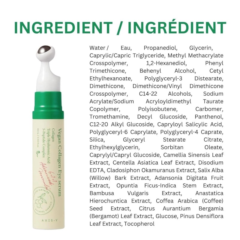 AXIS-Y Vegan Collagen Eye Serum - 0.33 fl. oz. (10ml)