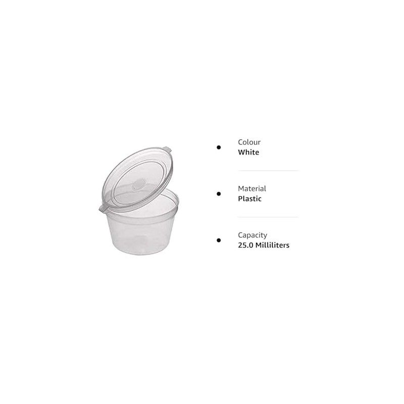 KONAMO Plastic case, White, Pack of 100