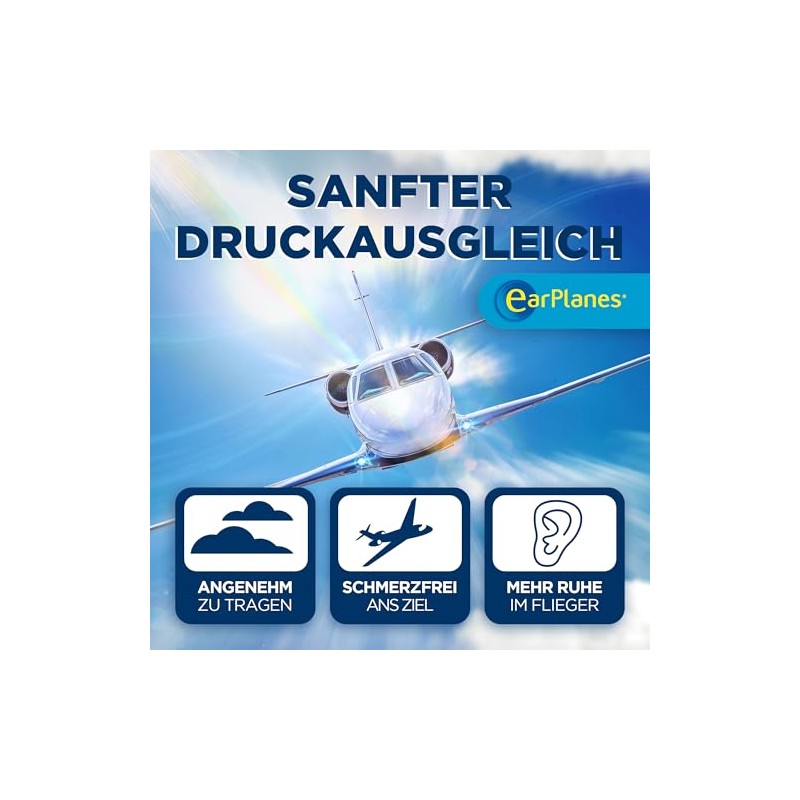 Earplanes Adults Ohtstöpsel Pack of 2