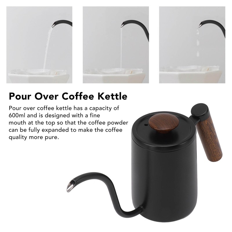 Pour Over Coffee Kettle 304 Stainless Steel Gooseneck Narrow Spout
