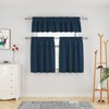 Short Curtains 30 inches Long Linen Textured Privacy Kitchen Tier