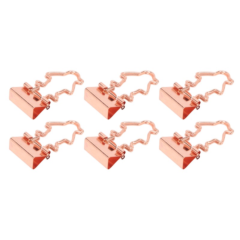 100Pcs Binder Clips Hollow Penguin Shape Sturdy Metal Small Binder