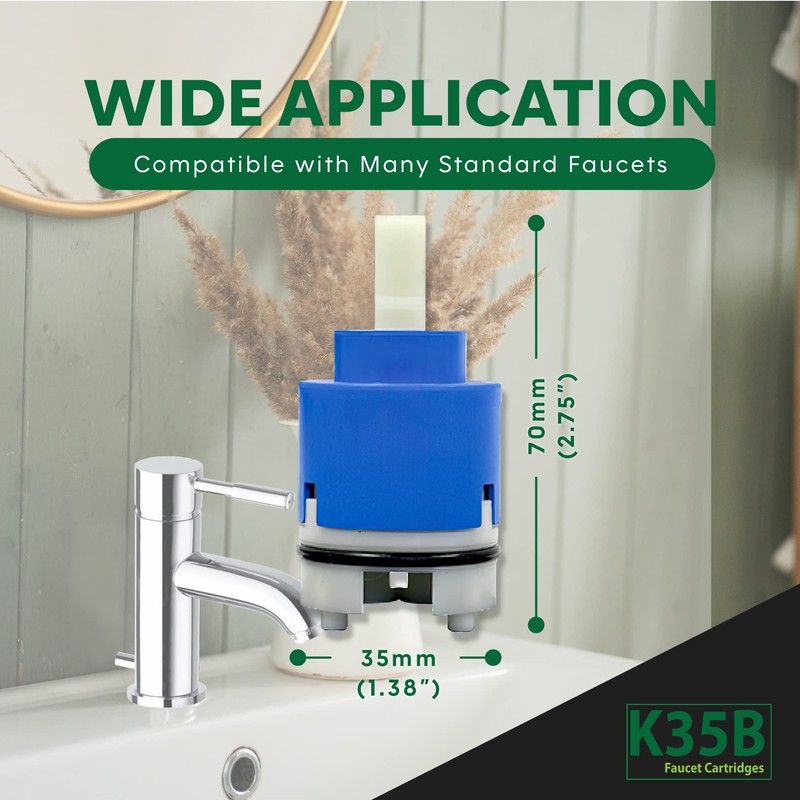 Kerox K35B 35 mm Faucet Cartridge Replacement - Single Lever