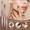 Acrylic Nail Brush Size 8,KEMEISI 100% Pure Kolinsky Nail Art