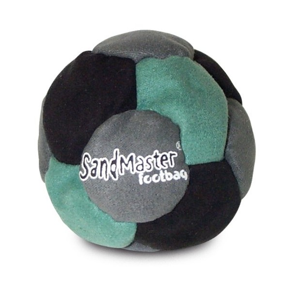 World Footbag SandMaster Hacky Sack Footbag, Green/Grey/Black