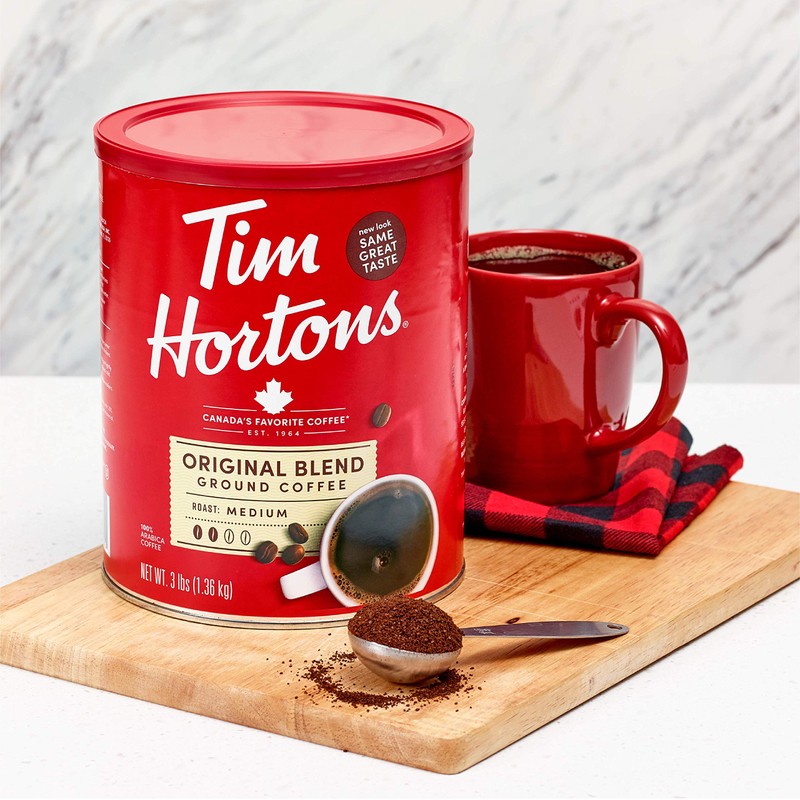 Tim Hortons Original Blend, Medium Roast Ground Coffee, Canada’s Favorite