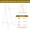 Gold Easel Stand for Sign - Heavy Duty Metal Freestanding