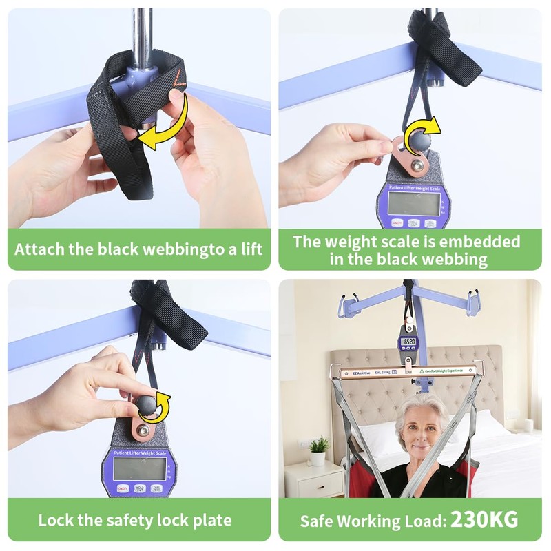 EZ Assistive Patient Weight Scale for Bedridden Patient,Universal Lift Scale