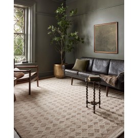 Loloi Magnolia Home by Joanna Gaines x Rae Natural/Ivory 2'-6" x 7'-6" Runner Rug