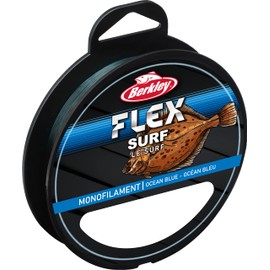 Berkley Flex SS Monofilament Surf Fishing lines - Strong, Low Memory, Easy to Knot, Very Abrasion Resistance, Saltwater Proof - Perfect for the saltwater angler, Ocean Blue