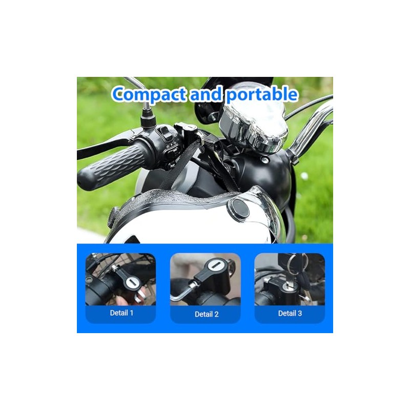 GXGM Motorcycle Helmet Lock Universal Helmet Lock with Keys for