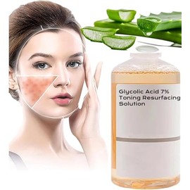 Bluemega Ácido Glicólico al 7% Solución Tonificante | Tónico Rejuvenecedor, Para Imperfecciones y Acné, Exfoliación Facial, Poros Astringentes