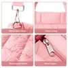 KALIDI - Bolso bandolera acolchado pequeño para mujer, de nailon