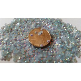 GoldenLiving168 Gray 800pcs Round Jelly Rhinestone 4mm (16ss) 3D Acrylic Nail Art Decoration