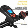Bicycle Head Light Bike with Speedometer Wireless Horn 2000mAh Waterproof