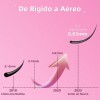 88 Piezas Pestañas Adhesivas Con Cinta Autoadhesiva Rosa Claro D