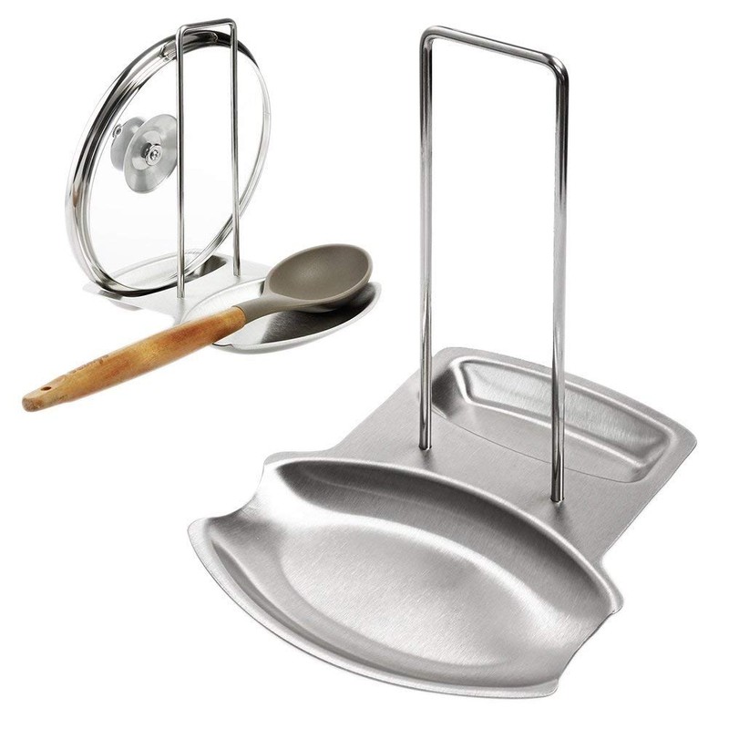Gearmax® Pan Pot Rack Cover Lid Rest Stand Spoon Holder