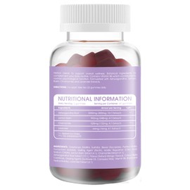 Ashwagandha Gummies 3000mg High Strength, by Yin & Yang Superfoods with Vitamin B6 - Vegan, Sugar-Free - Supports Stress Relief, Hormonal Balance, Immune Health, and Sleep Quality - 60 Gummies