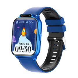 Smart Watch for Boys Kids with Alarm Clock, Games, HD Camera Music Player and Recorder, Sports Watch with Fitness and Sleep Trackers, Heart Rate Blood Pressure and SpO2 Monitor for Kids 3-12(Blue)