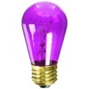 Bulbrite 701511-11S14TPU - 11 Watt S14 Transparent Purple Light Bulb