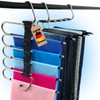 WohnZauber Clothes Hangers Space-Saving 2 x Multiple Trouser Hangers with