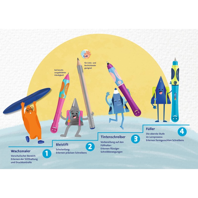 Pelikan Griffix Rollerball Pen Neon Black Left Handed