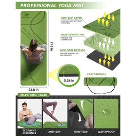 Yoga Starter Kit 12 in 1 - Mat, Blocks, Foam Roller, 4 Resistance Bands With Strap, 2 Peanut Massage Balls for Women & Men, Beginners
