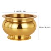 HOMSFOU Buddhist Incense Burner, Copper Treasure Basin Fengshui Incense Cone