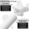 carvedexquisitely 25 Pack 1/2 inch PVC Flange Table Leg Cap