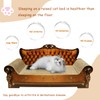 INRLKIT Luxury Cardboard Cat Scratcher Sofa Bed, Couch Shaped Scratching