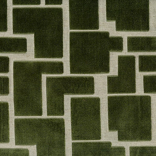 ABBEYSHEA Radiate Fabric By The Yard, Olive