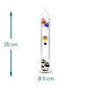 Monsterzeug Galileo Thermometer, 6 Glass Balls, Galilean Thermometer, Glass, Liquid